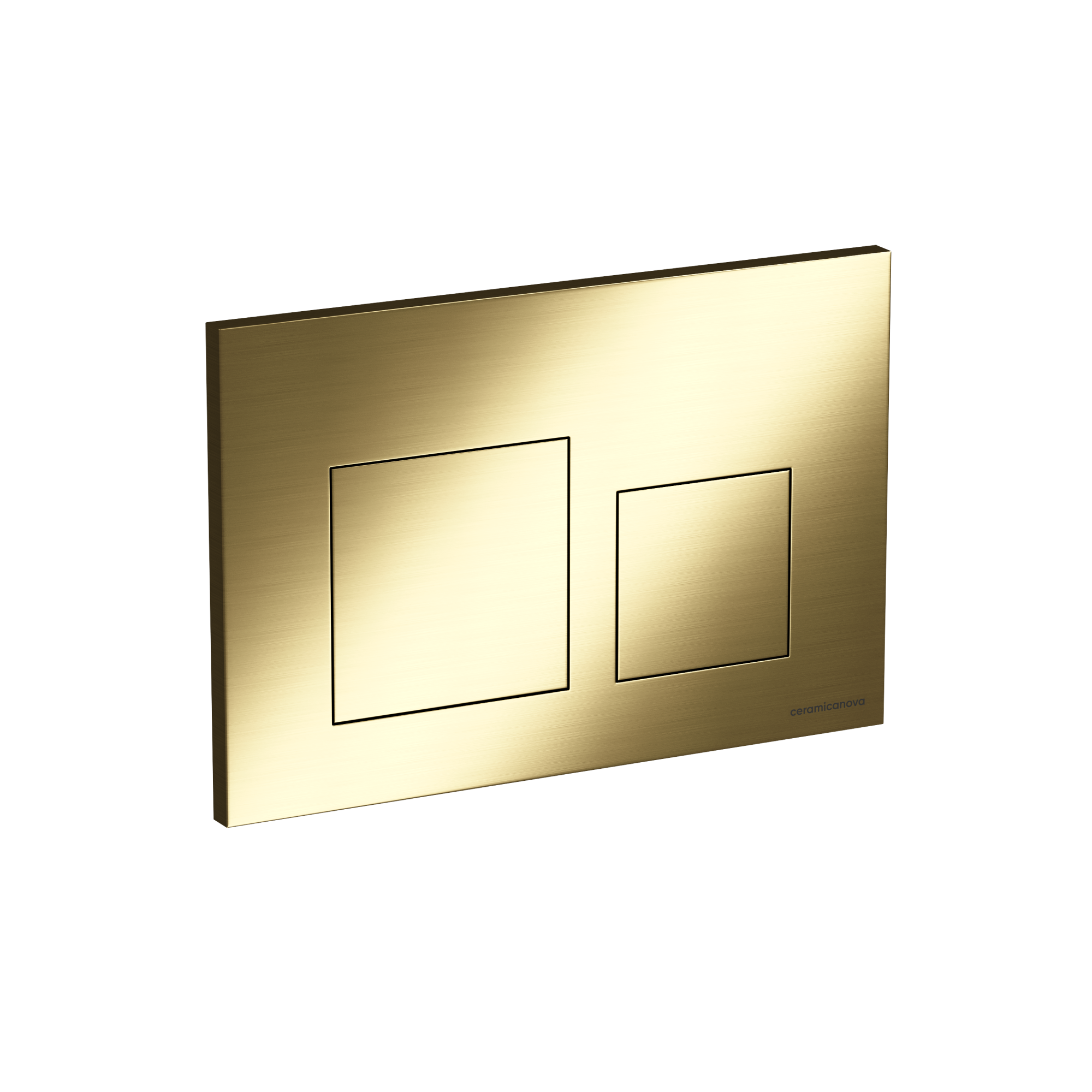 Кнопка смыва balance, клавиши square, цвет брашированное золото, арт. cn12-002bg