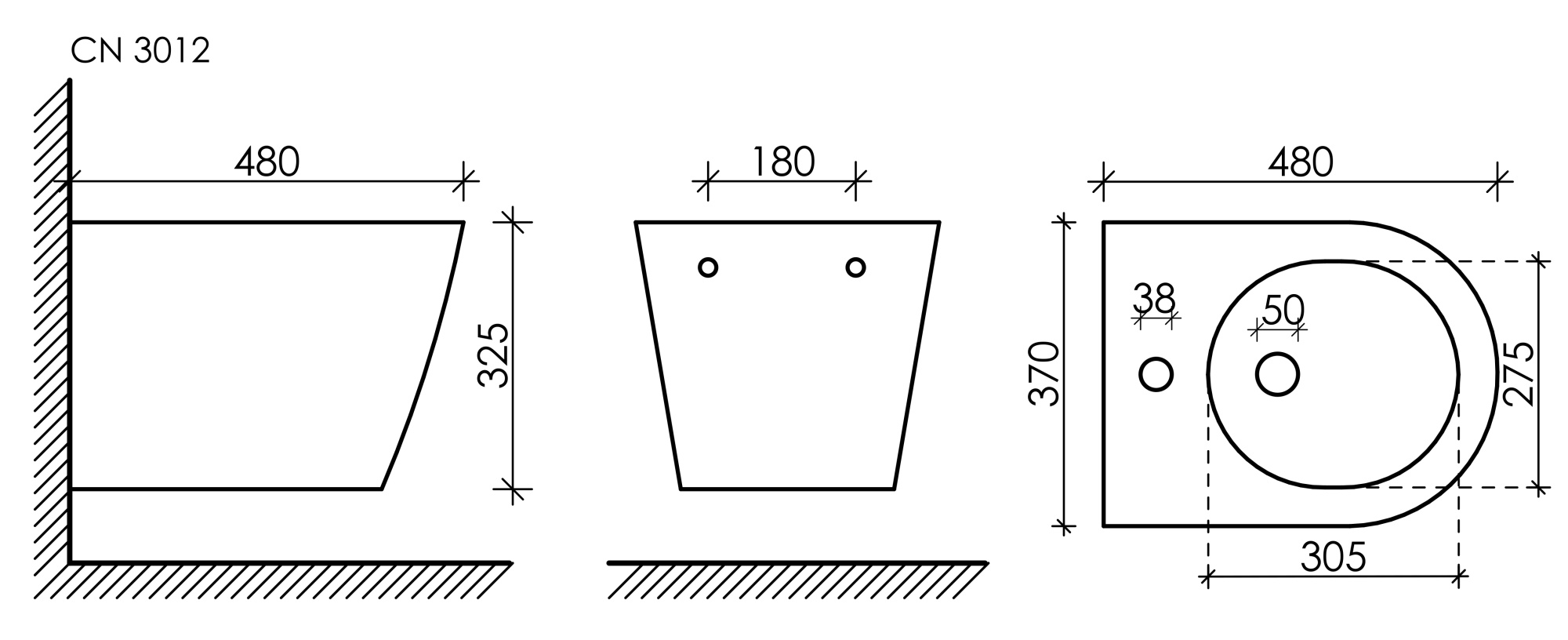 Подвесное биде forma