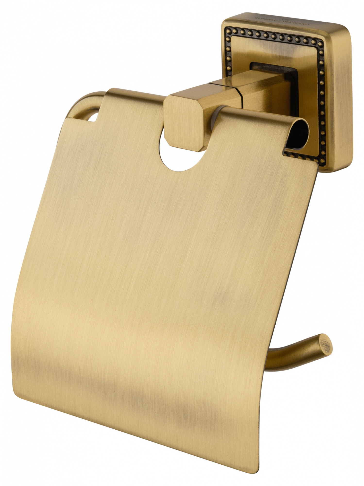 Держатель для туалетной бумаги с крышкой wonzon & woghand roma, бронза (ww-7226)