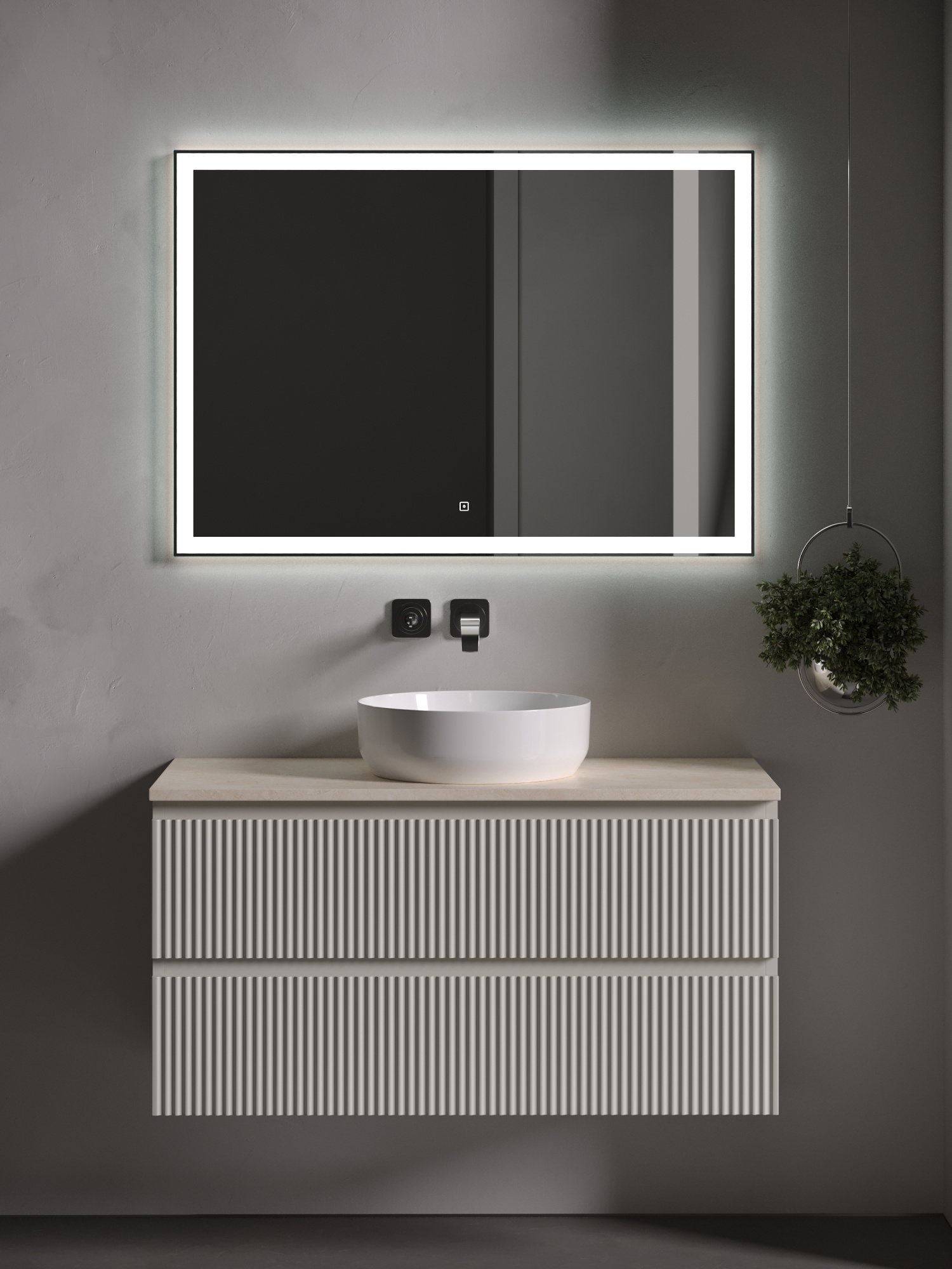 Столешница для ванной комнаты sancos  1000х460 , арт. tt100a2