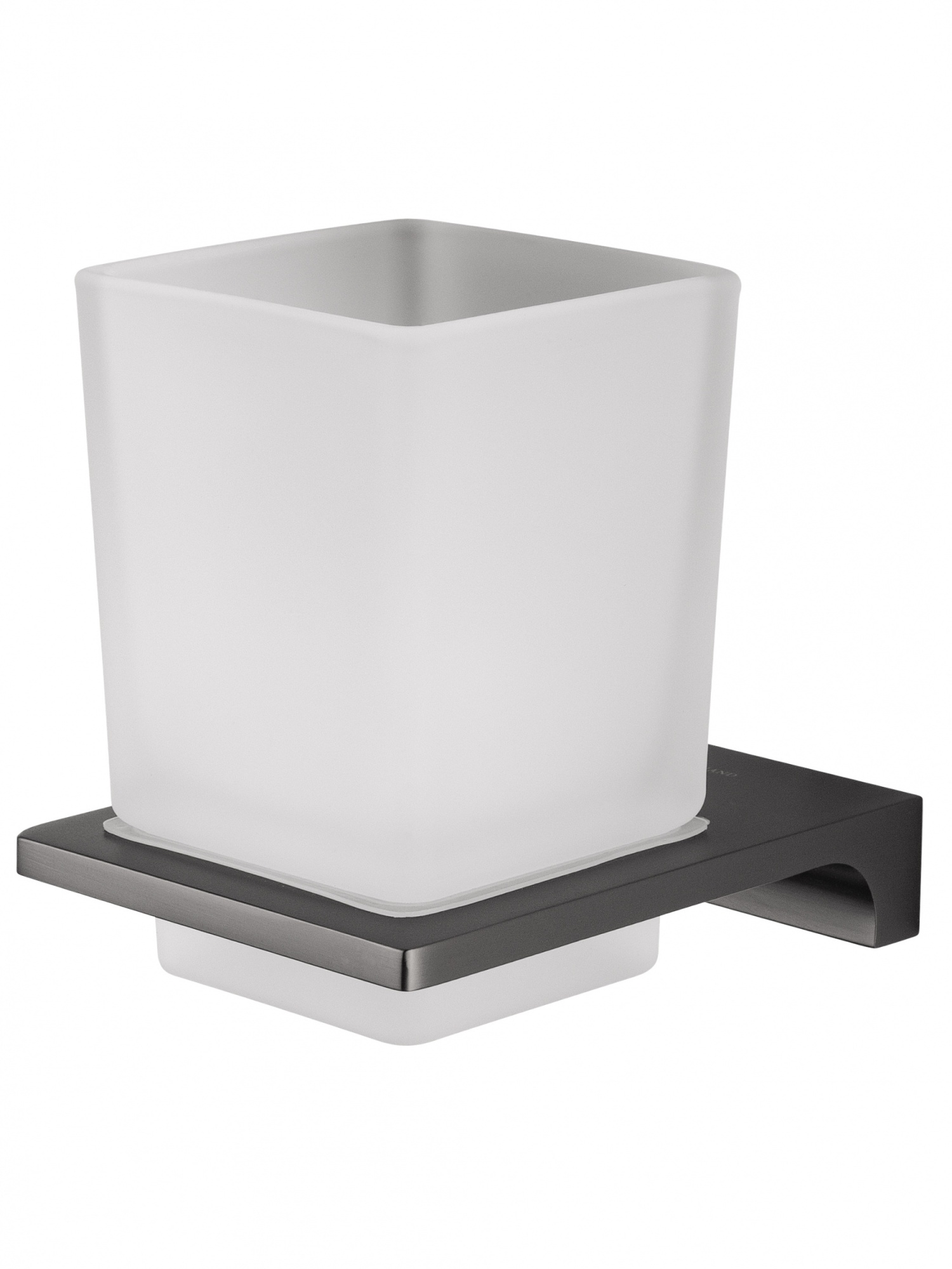 Стакан для зубных щеток с держателем wonzon & woghand eclipse, темный графит (ww-9121-bgm)