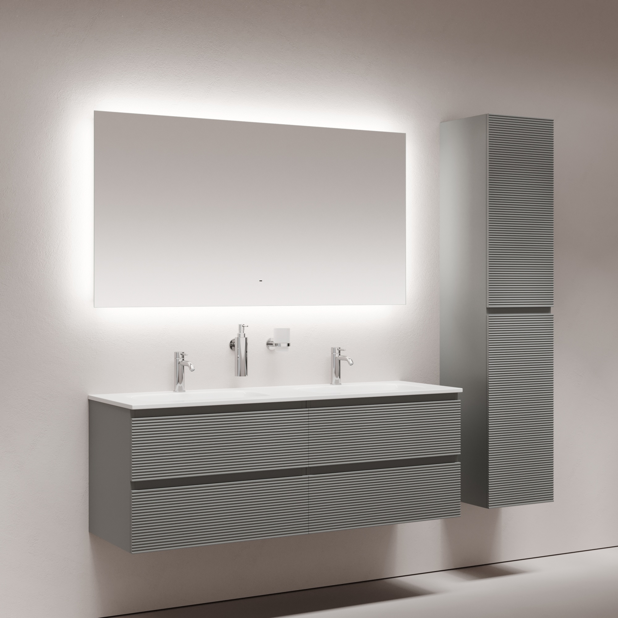 Зеркало для ванной комнаты SANCOS SQUARE 1400х800 с подсветкой, арт. SQ1400