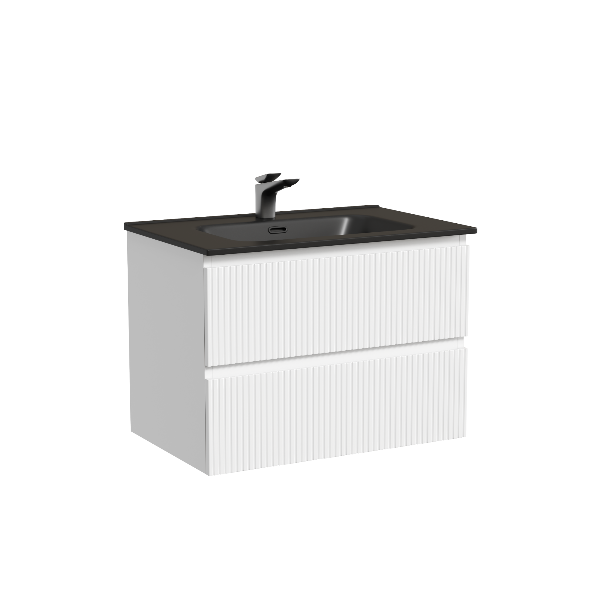 Тумба подвесная sancos snob t 690х445х500, c двумя ящиками оснащенными доводчиками, bianco, арт.snt70w