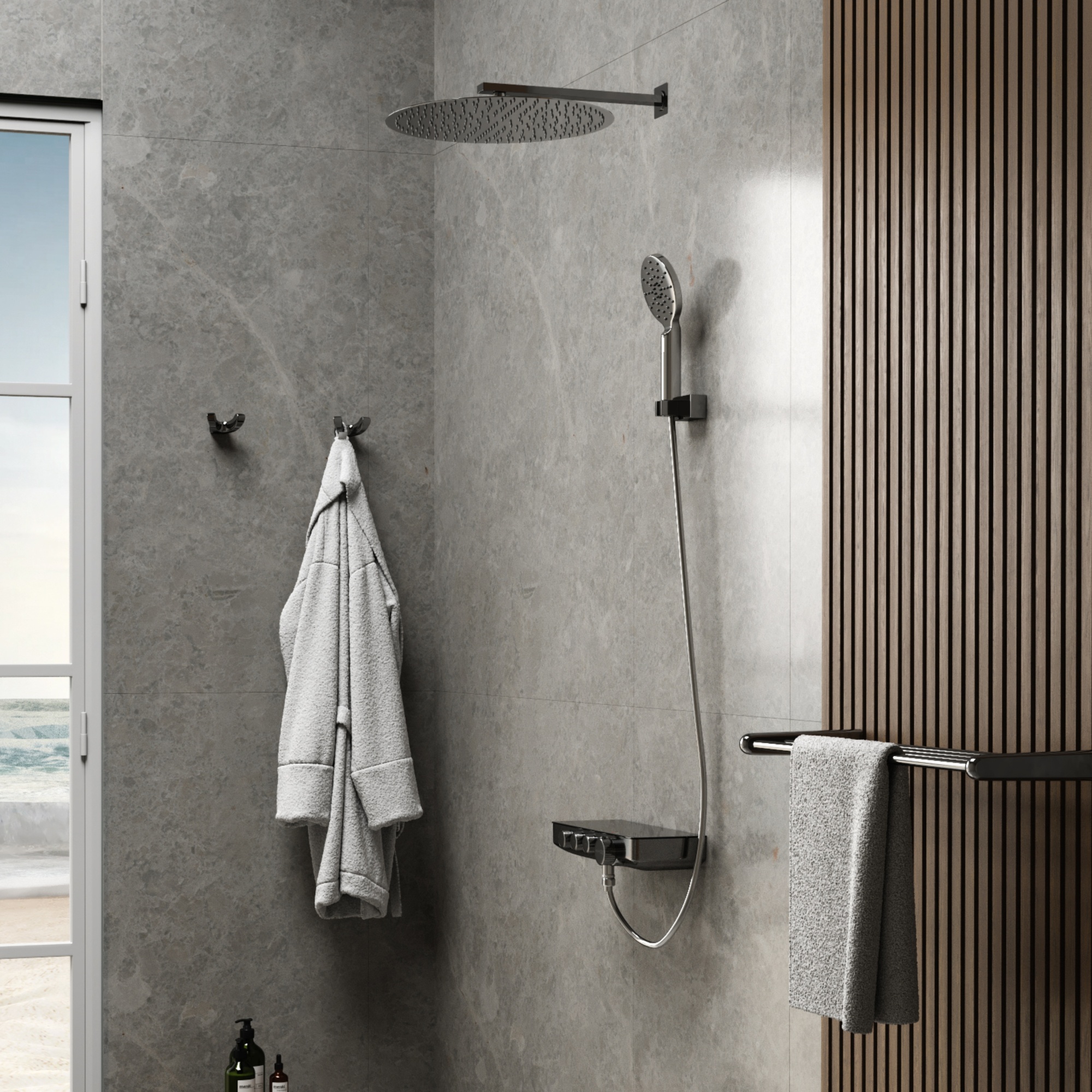 Elbe 7499 thermo термостатический смеситель для ванны и душа