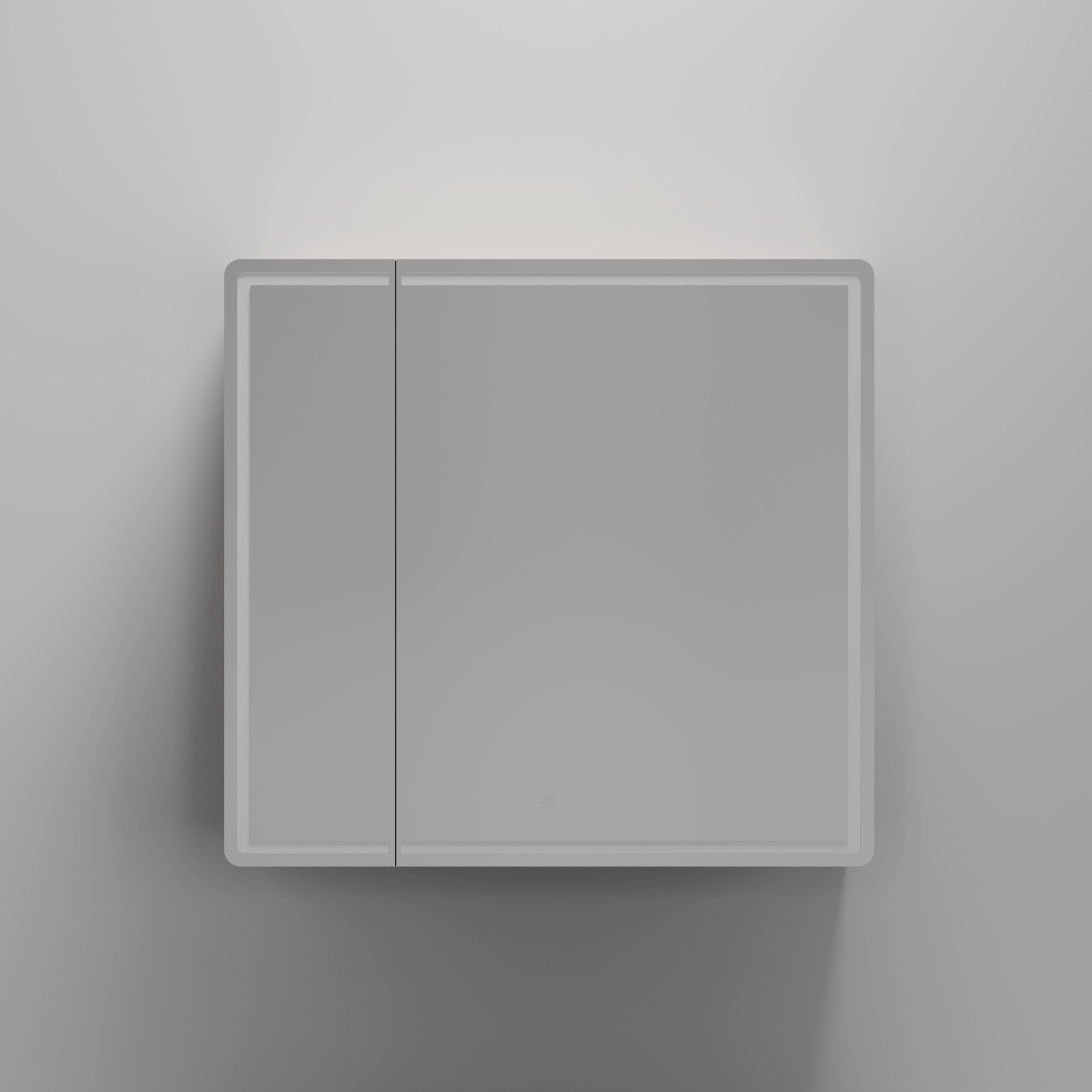 Зеркальный шкаф для ванной комнаты sancos mirror 790x150х740 мм, с led подсветкой, цвет дуб галифакс натуральный, арт. mi80eg