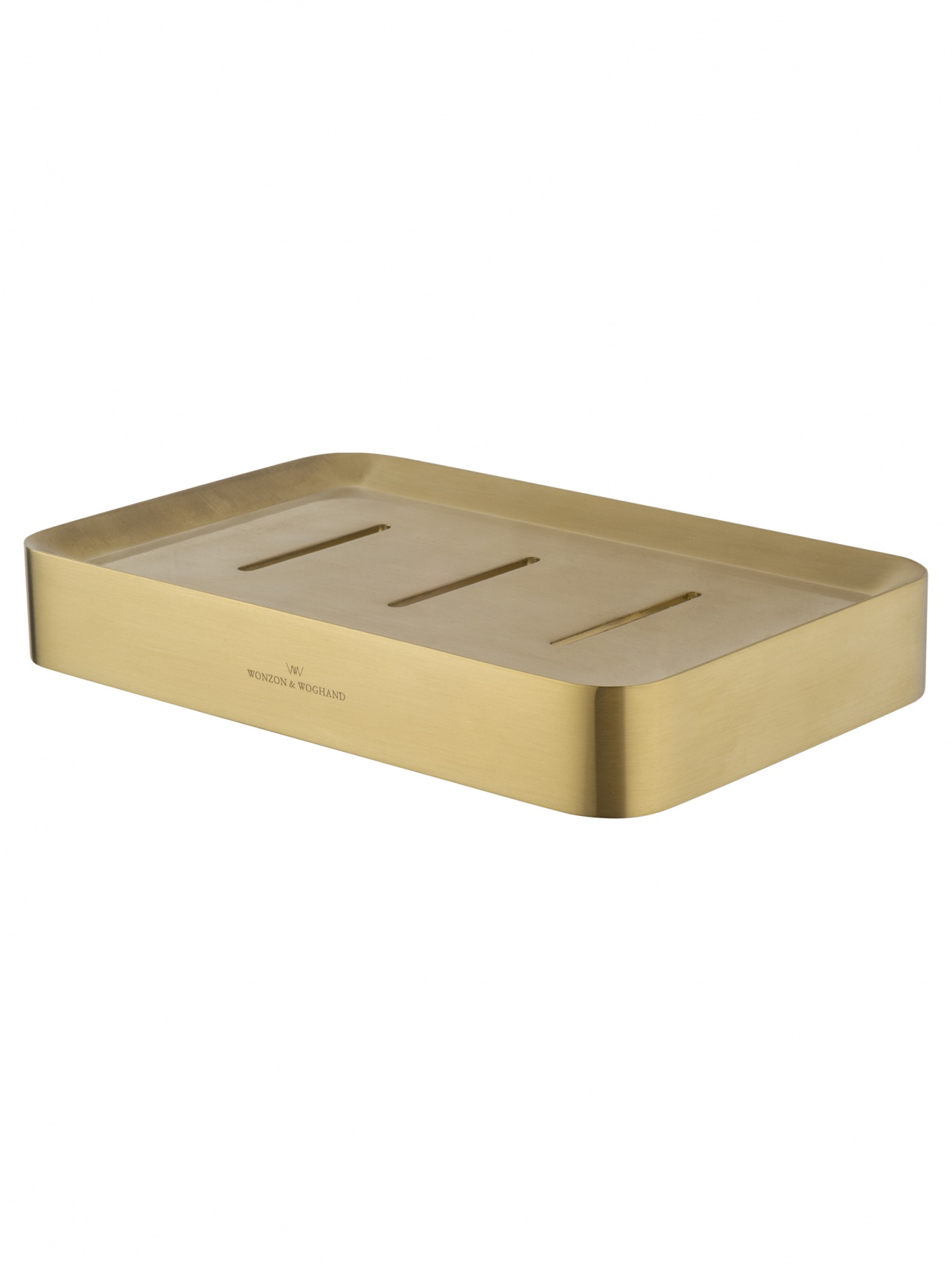 Мыльница с держателем wonzon & woghand lotte, брашированное золото (ww-8324-bg)