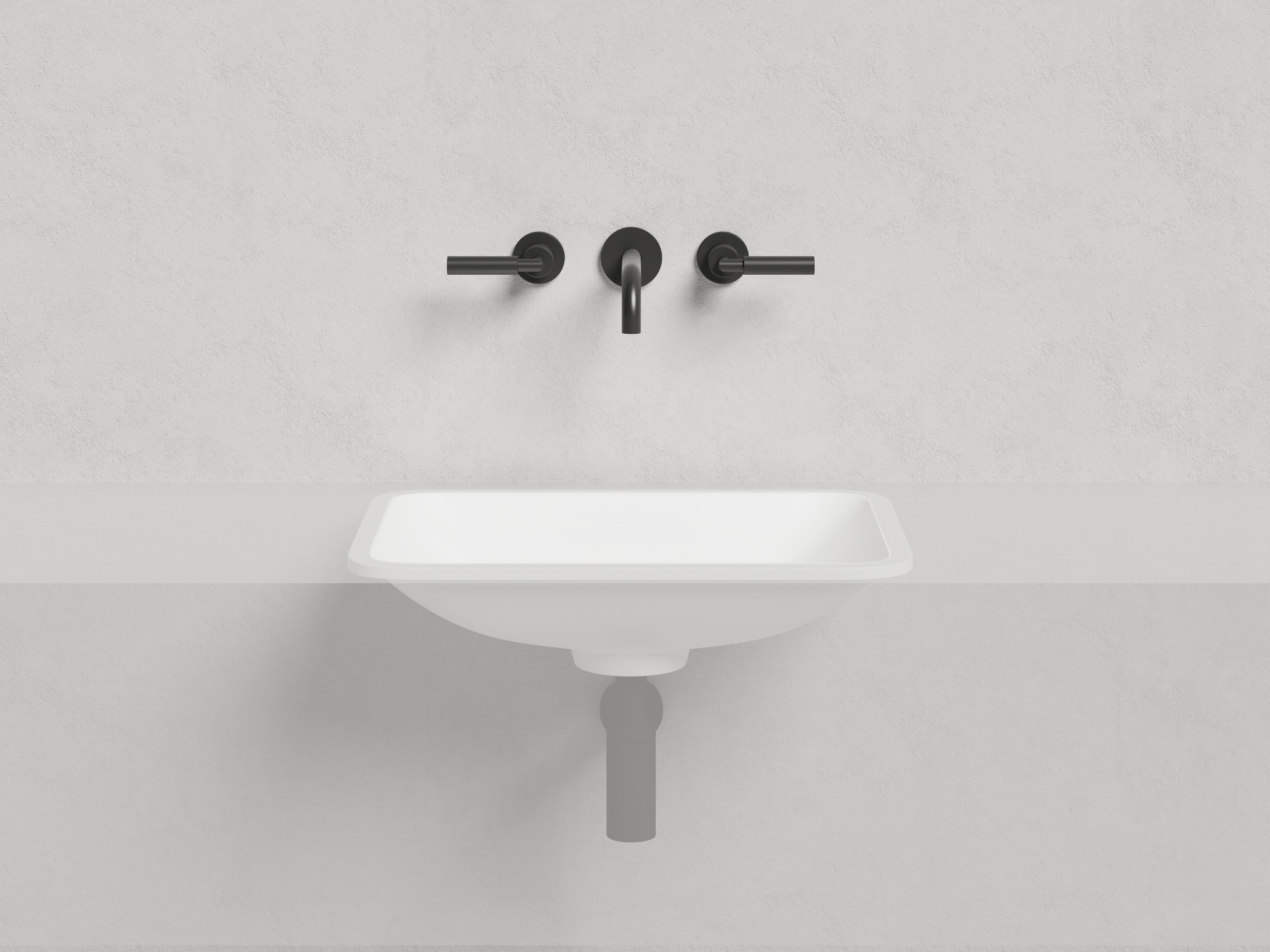 Раковина врезная снизу marea 06 матовая s-stone 550x400x134 белый salini