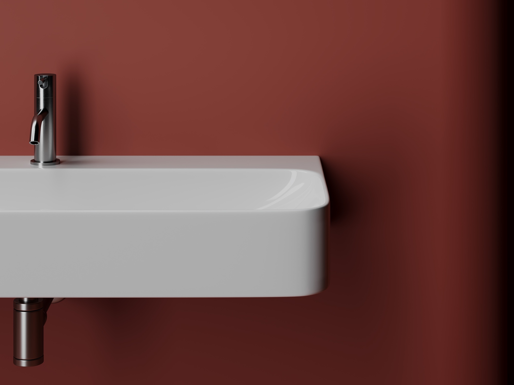 Умывальник aura с 1 отверстием для смесителя, без перелива 1000x470x135мм