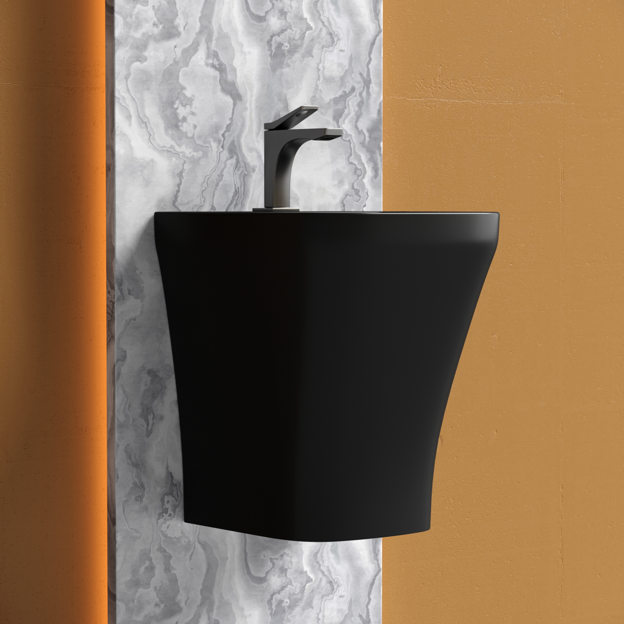 Раковина моноблок подвесная dion