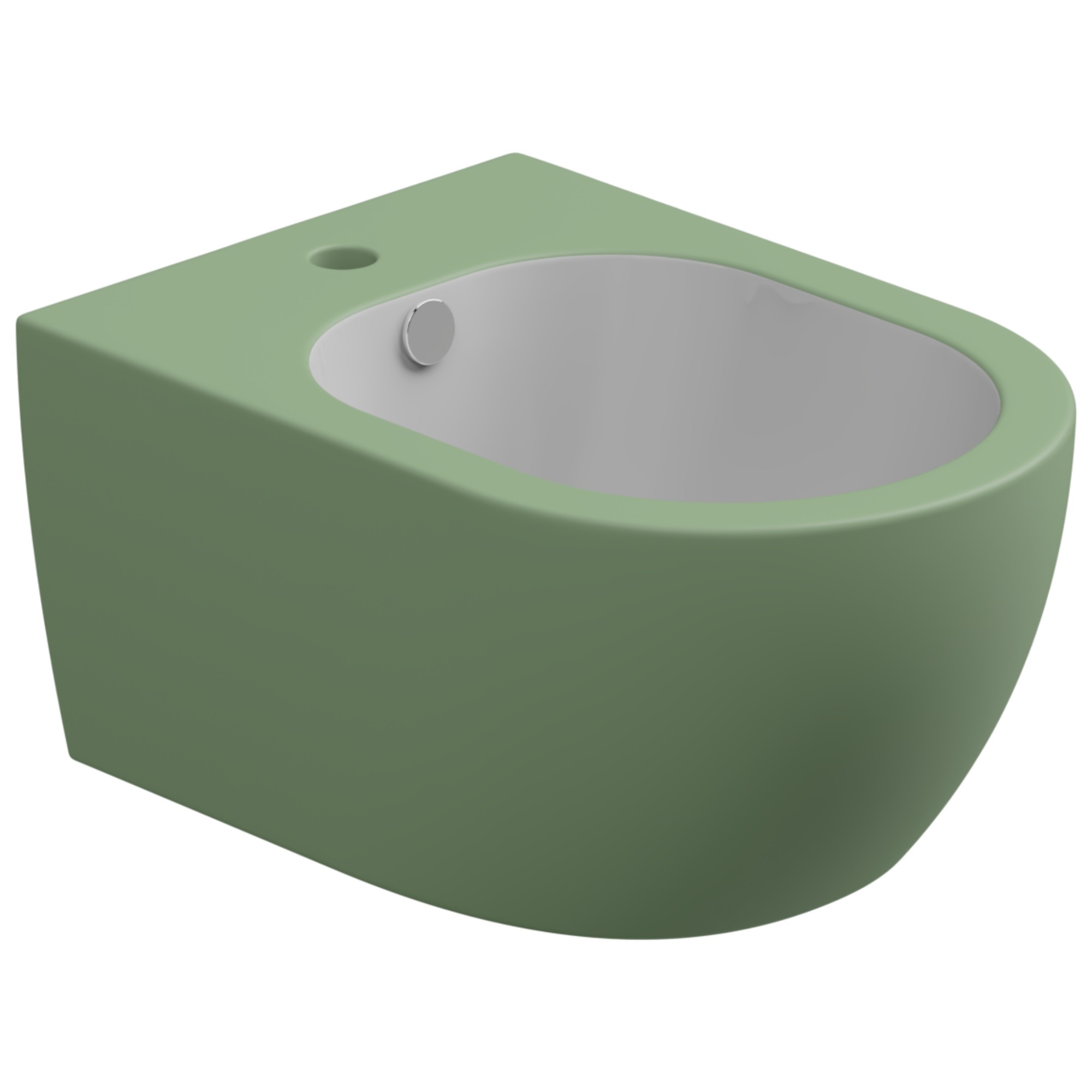 Биде подвесное биколор gsg ceramic design like lkbisobi000/031, white/salvia matt