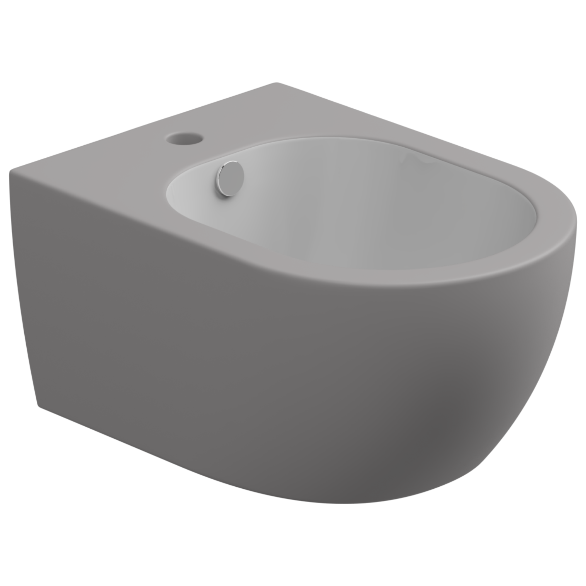 Биде подвесное биколор gsg ceramic design like lkbisobi000/038, white/fumo matt