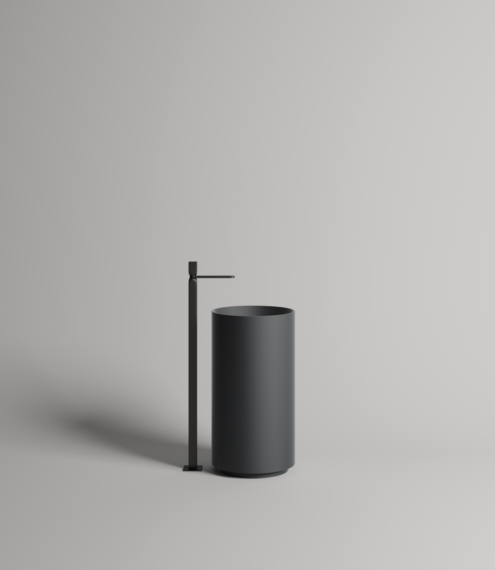 Раковина напольная armonia 01 глянцевая s-sense 450x450x850 белый salini