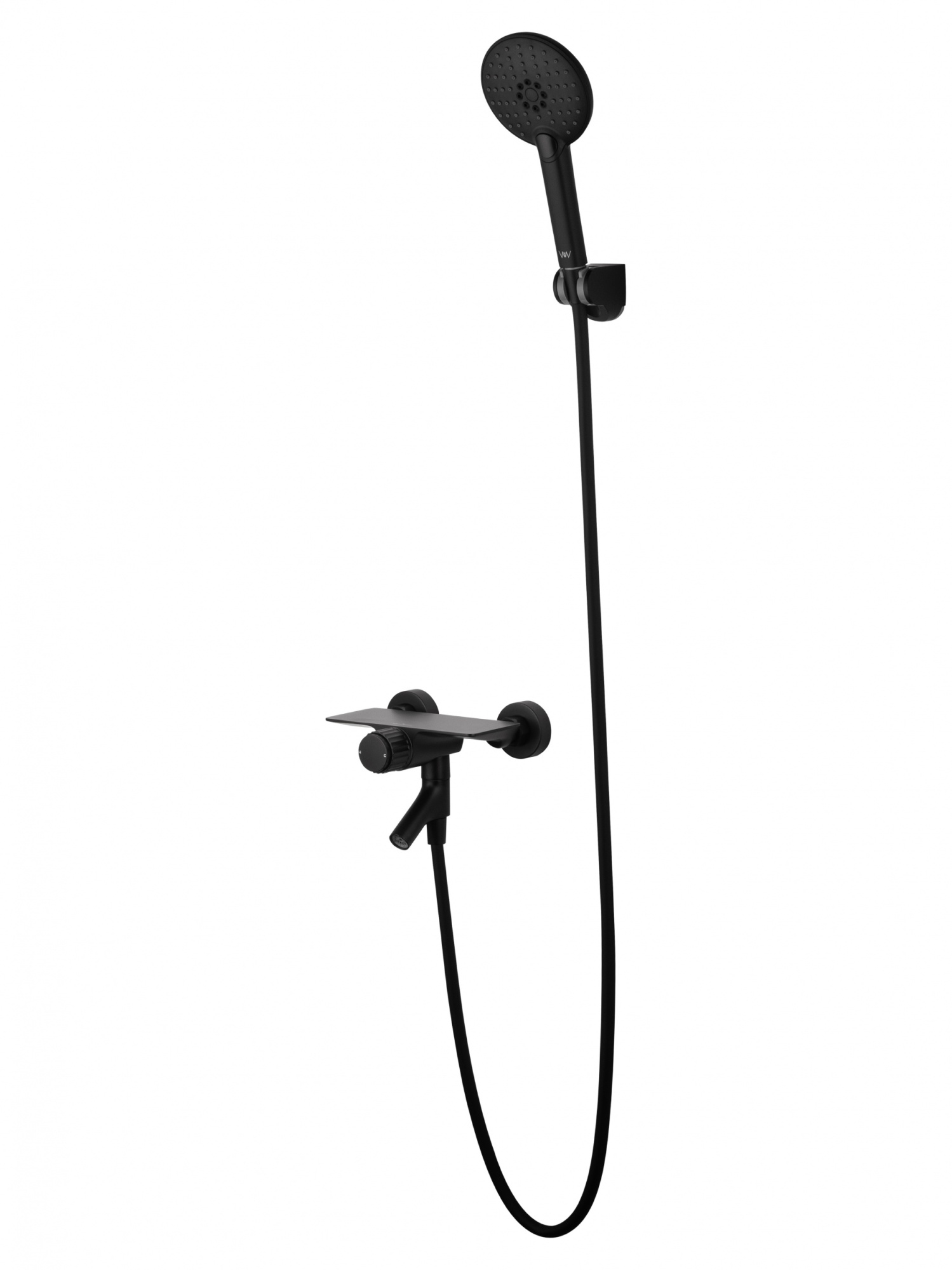 Смеситель для ванны с душем wonzon & woghand click, черный матовый (ww-fe05l221-mb)