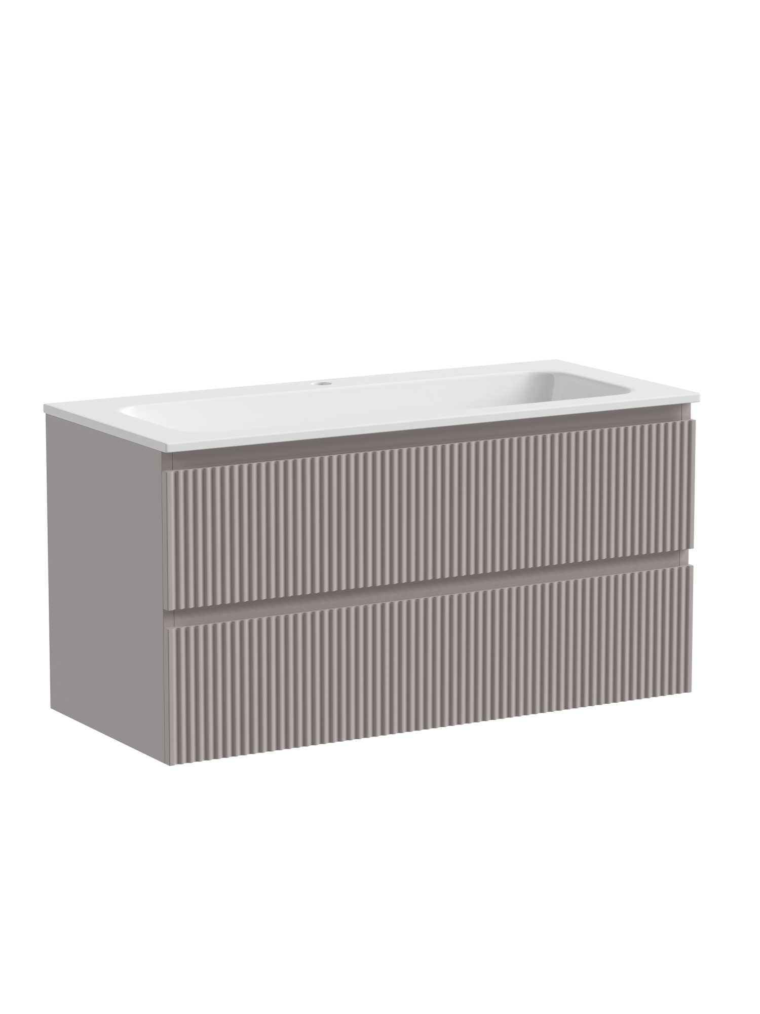 Тумба подвесная sancos snob r 995х445х500, c двумя ящиками оснащенными доводчиками, doha soft, арт.snr100sm