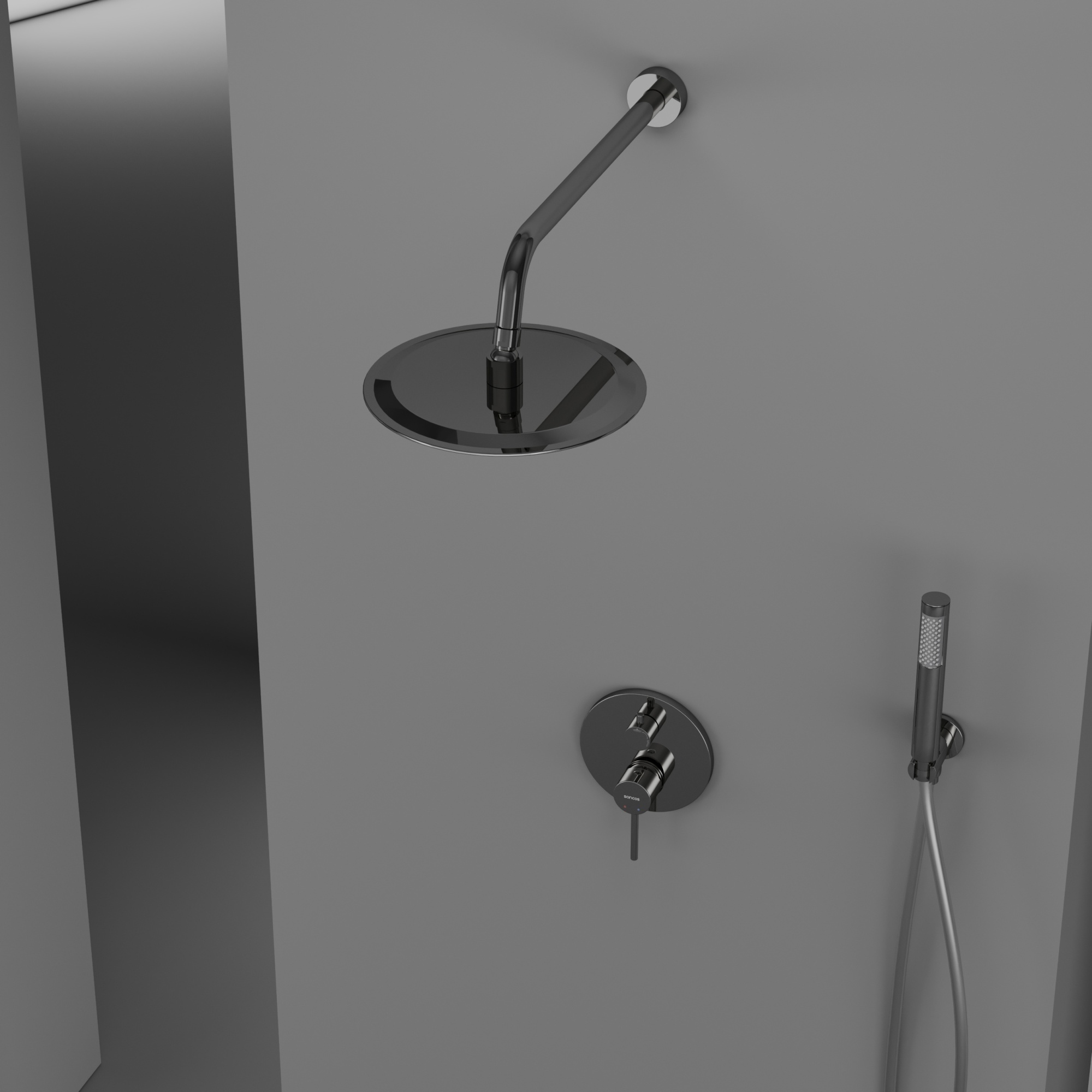 Душевой комплект sancos select встраиваемый для душа, цвет хром, арт. sc3003ch