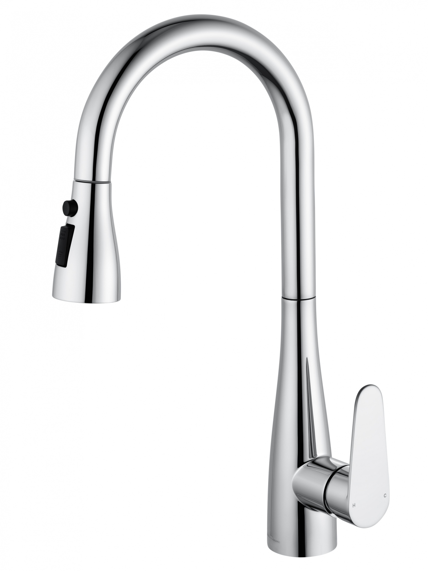 Смеситель для кухни с выдвижным изливом wonzon & woghand, хром (ww-121e201b-cr)