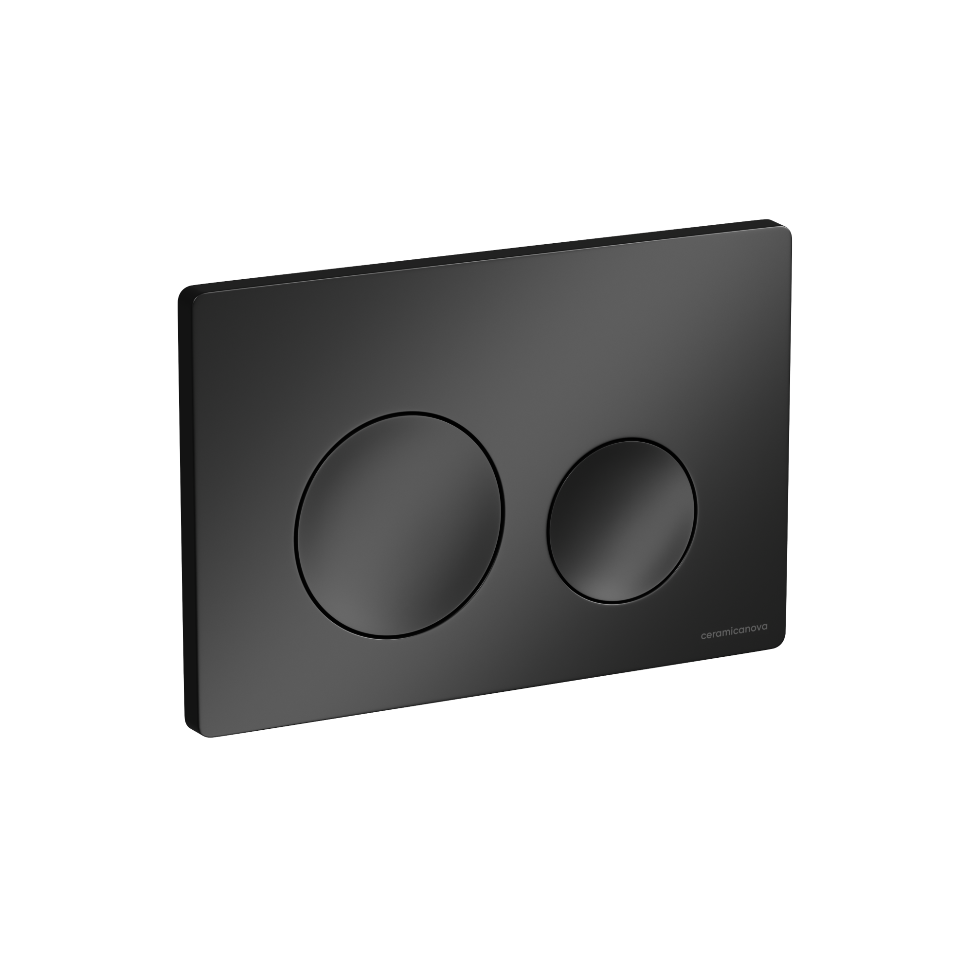 Кнопка смыва balance, клавиши circle, цвет черный матовый, арт. cn12-001mb