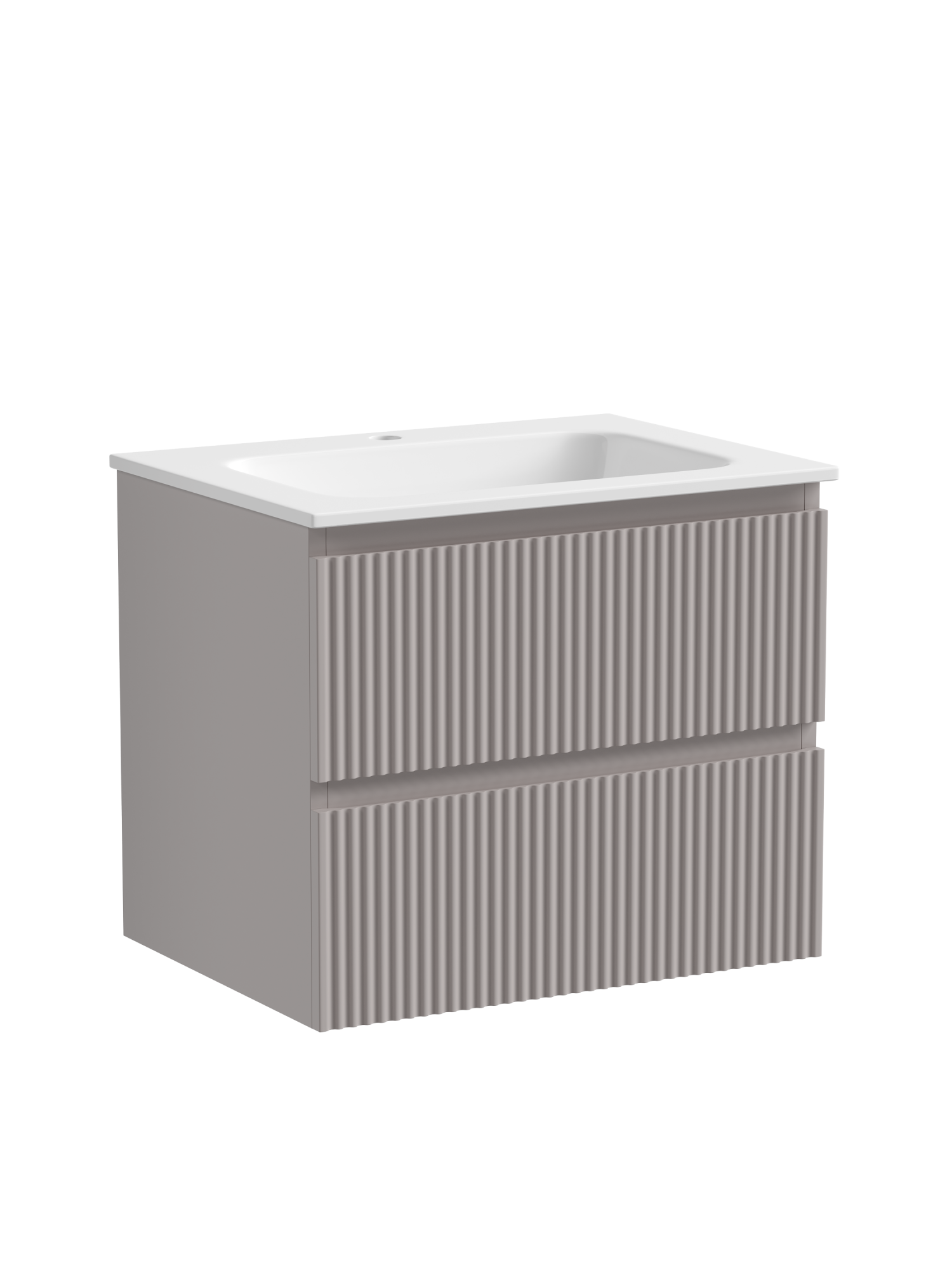 Тумба подвесная sancos snob r 590х445х500, c двумя ящиками оснащенными доводчиками, doha soft, арт.snr60sm