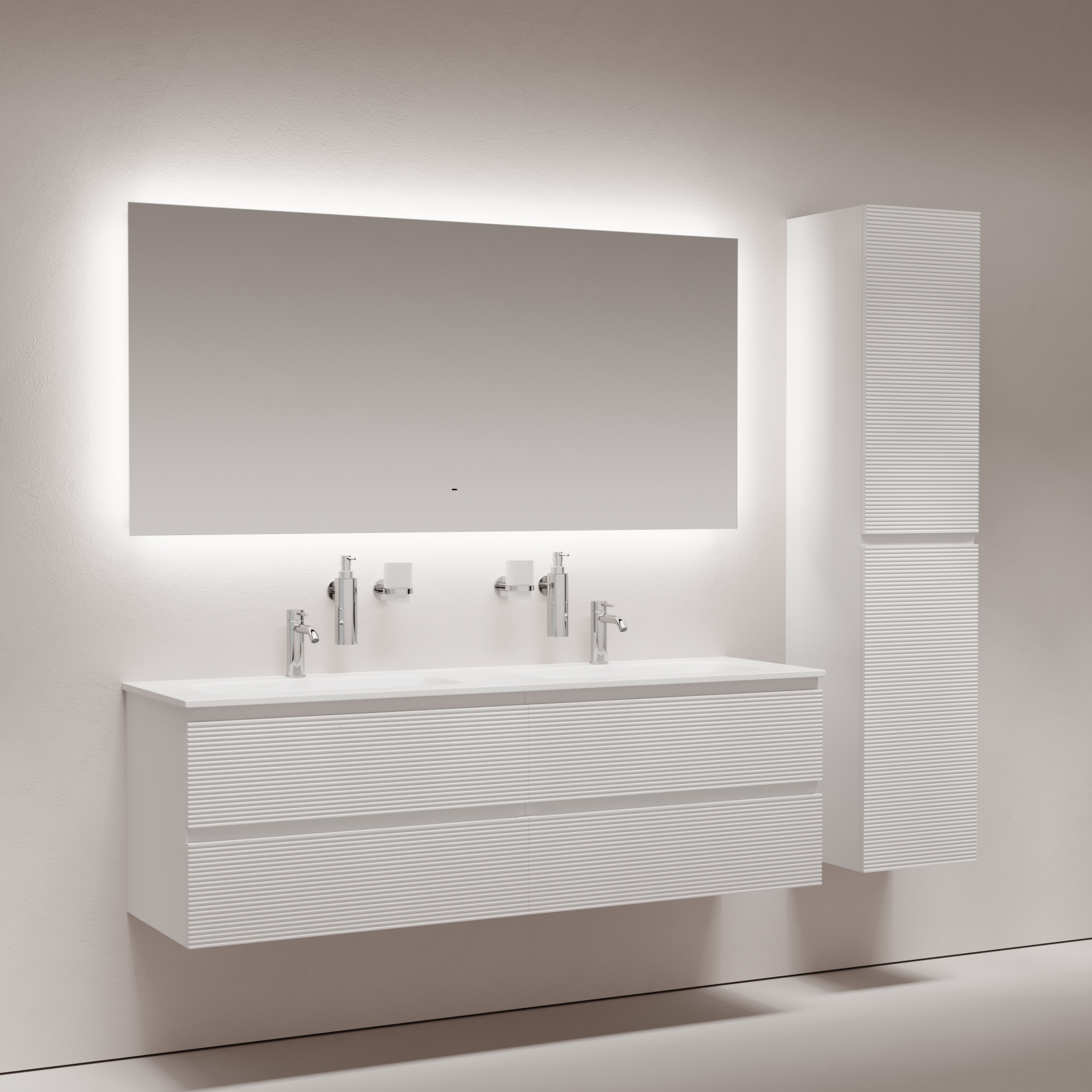 Зеркало для ванной комнаты SANCOS SQUARE 1600х800 с подсветкой, арт. SQ1600