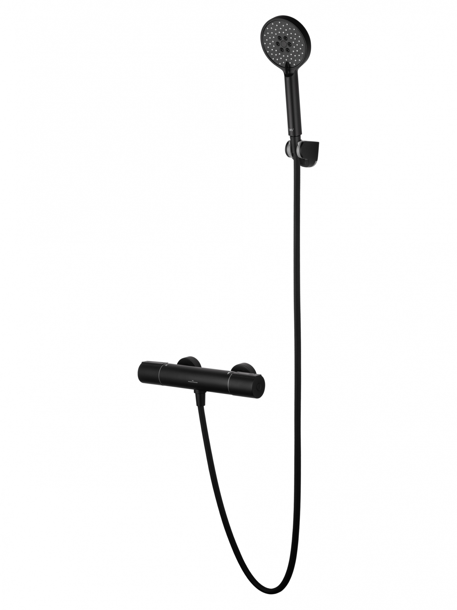 Смеситель для душа с термостатом wonzon & woghand inn 2, черный матовый (ww-a2006-a-mb) Смеситель для душа с термостатом wonzon & woghand inn 2, черный матовый (ww-a2006-a-mb)