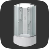 1/4 круга душевые боксы