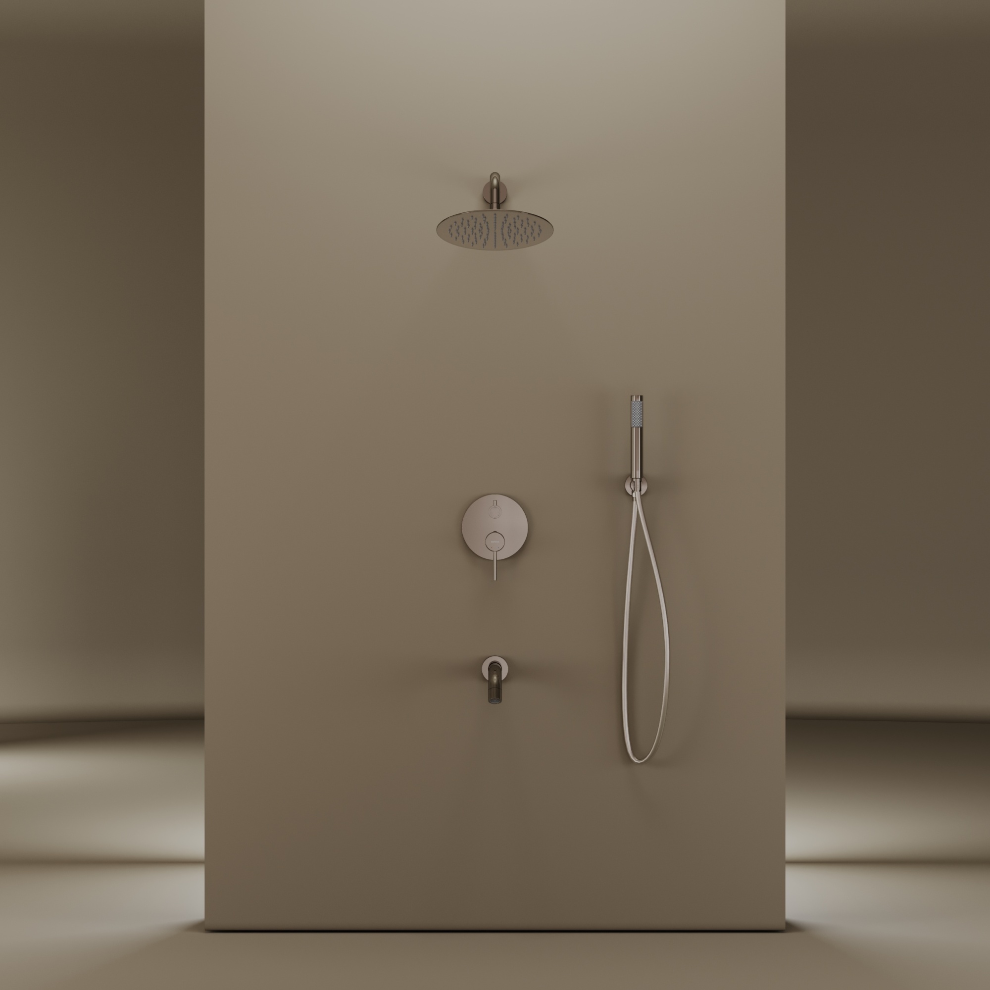 Душевой комплект sancos select встраиваемый  для ванны/душа, цвет хром, арт. sc3004ch