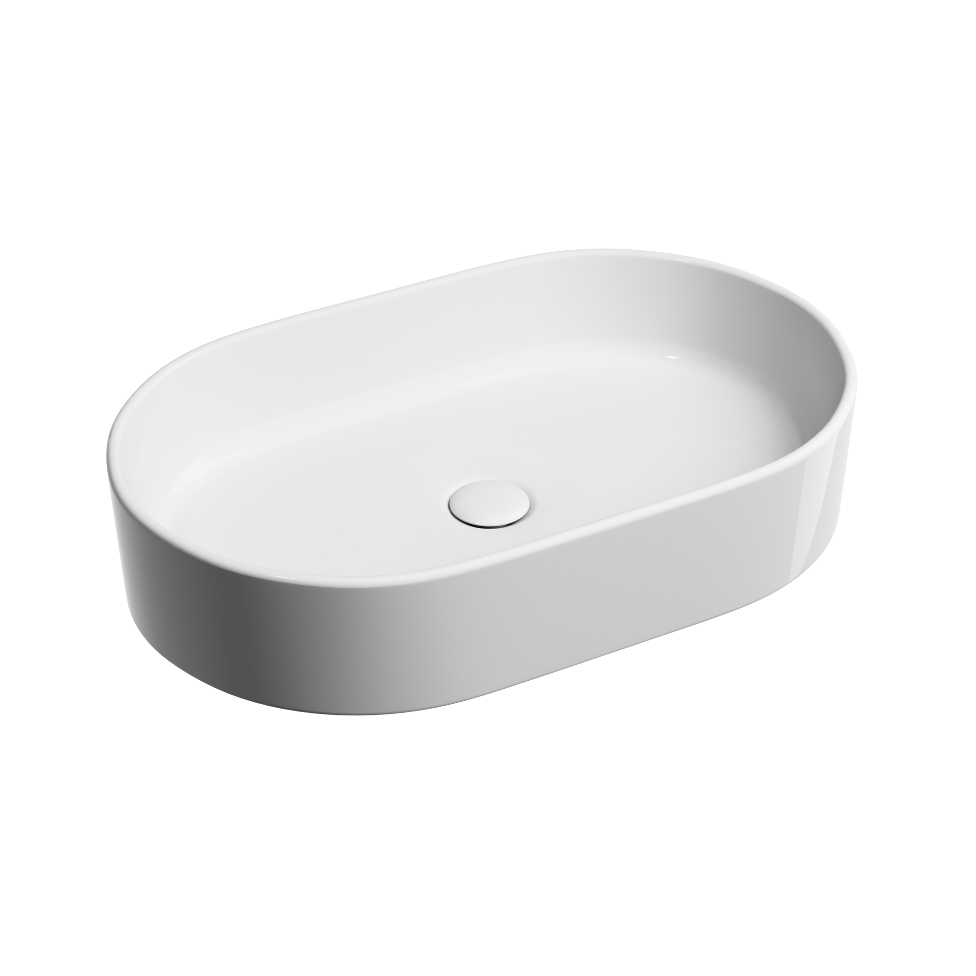 Умывальник чаша накладная овальная element 608x385x122мм