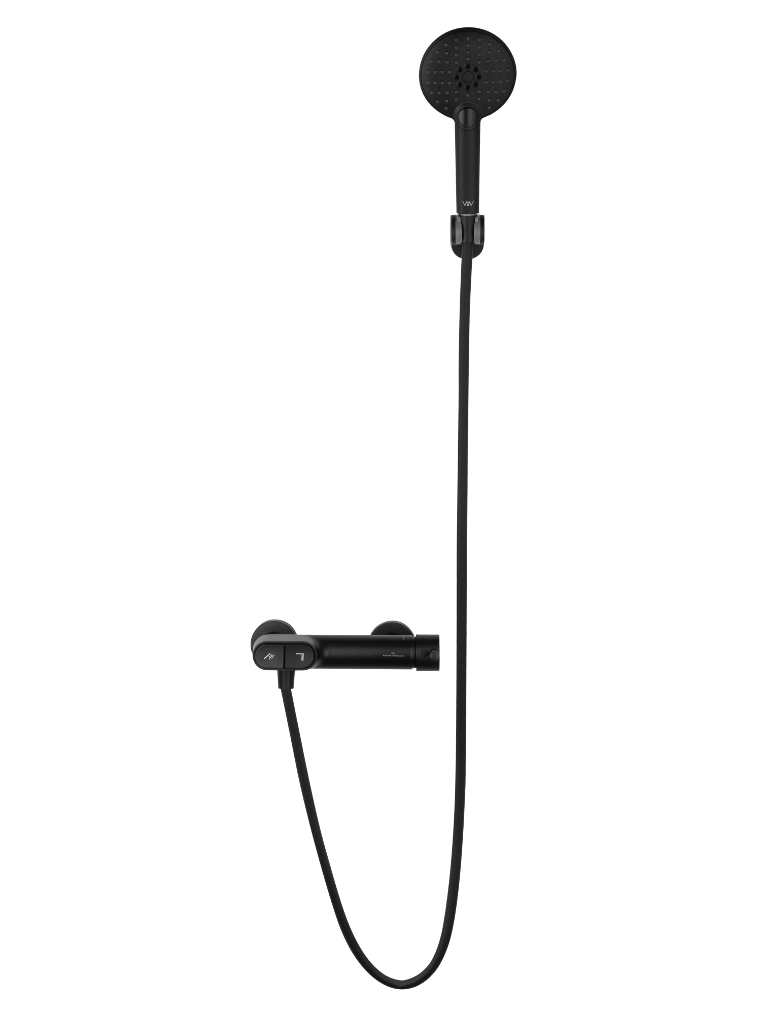 Смеситель для душа с встроенным изливом wonzon & woghand muse corno, черный матовый (ww-a30902-mb) Смеситель для душа с встроенным изливом wonzon & woghand muse corno, черный матовый (ww-a30902-mb)