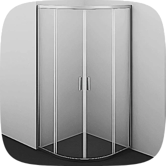 1/4 круга душевые уголки