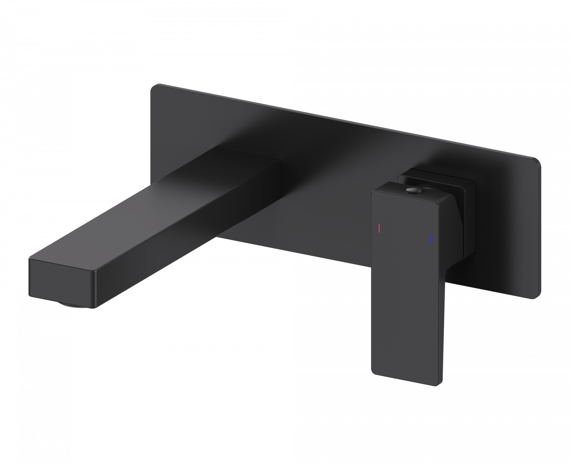 Смеситель для раковины встраиваемый wonzon & woghand cube 2.0, черный матовый (ww-88869068-mb)