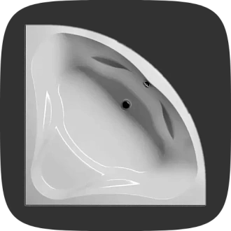 угловые равносторонние ванны