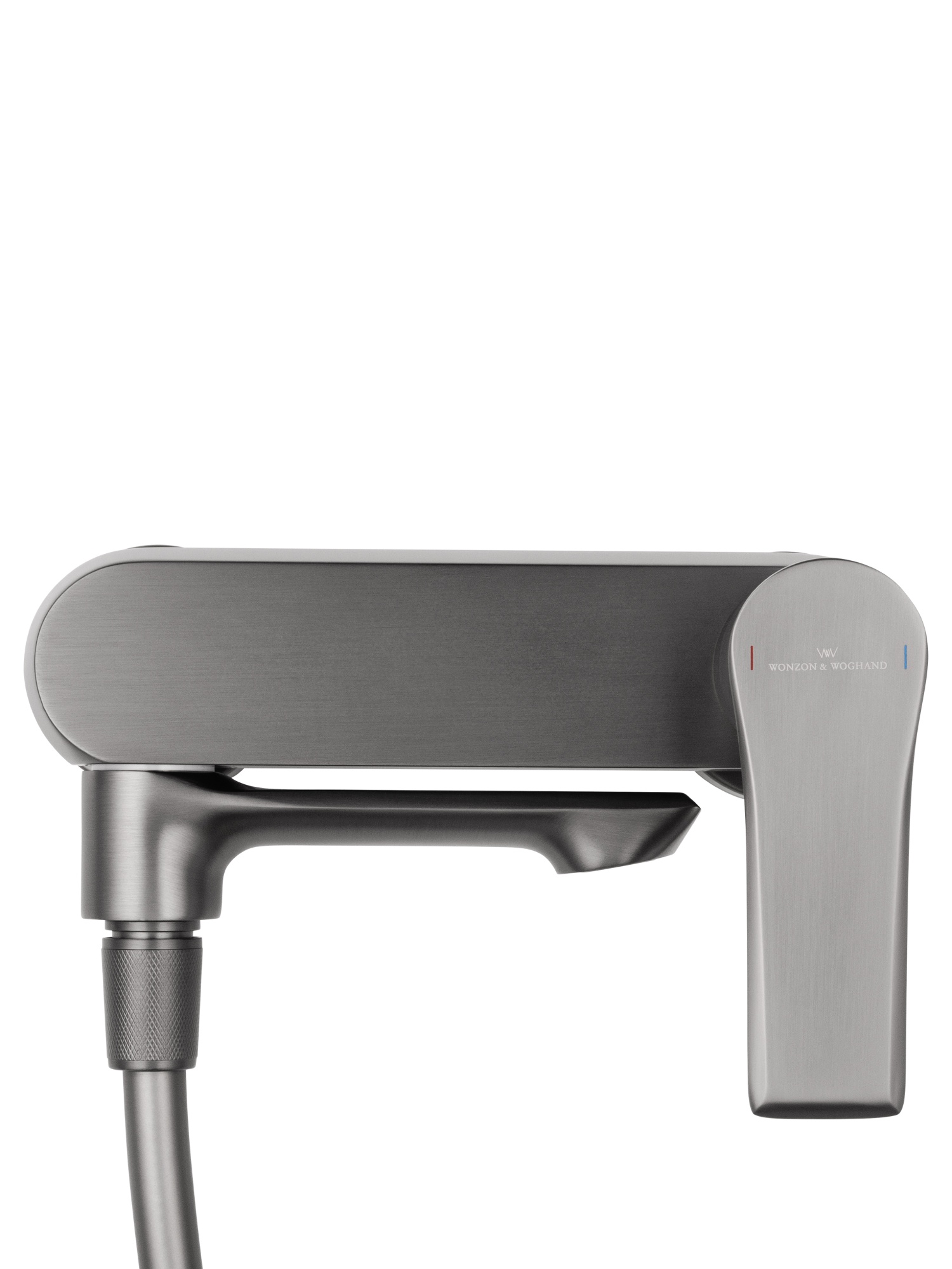 Смеситель для ванны с душем wonzon & woghand brilliant, темный графит (ww-88037079-bgm)