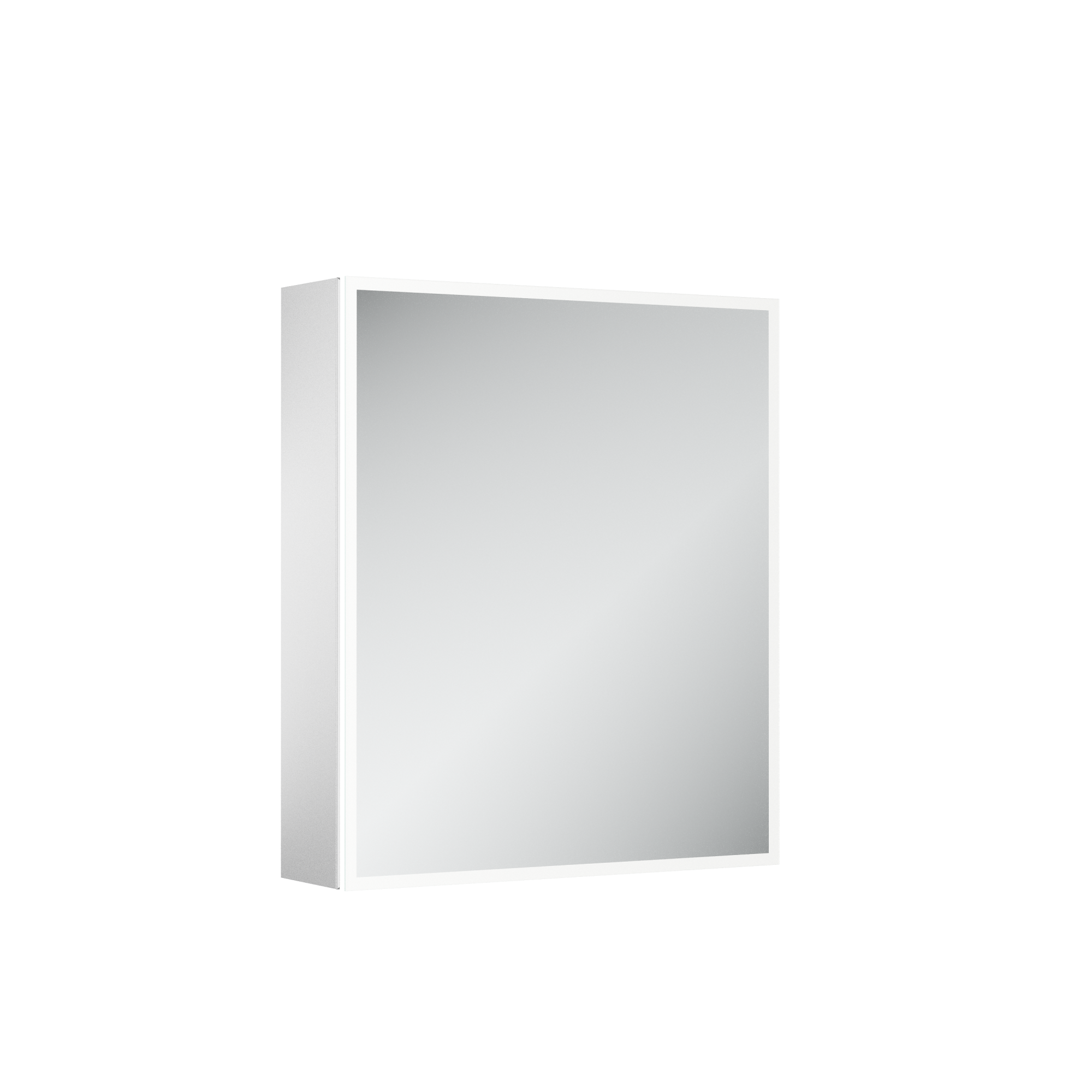 Зеркальный шкаф для ванной комнаты из алюминия sancos evoke 600x700х136 мм, с led подсветкой, арт. sc8060