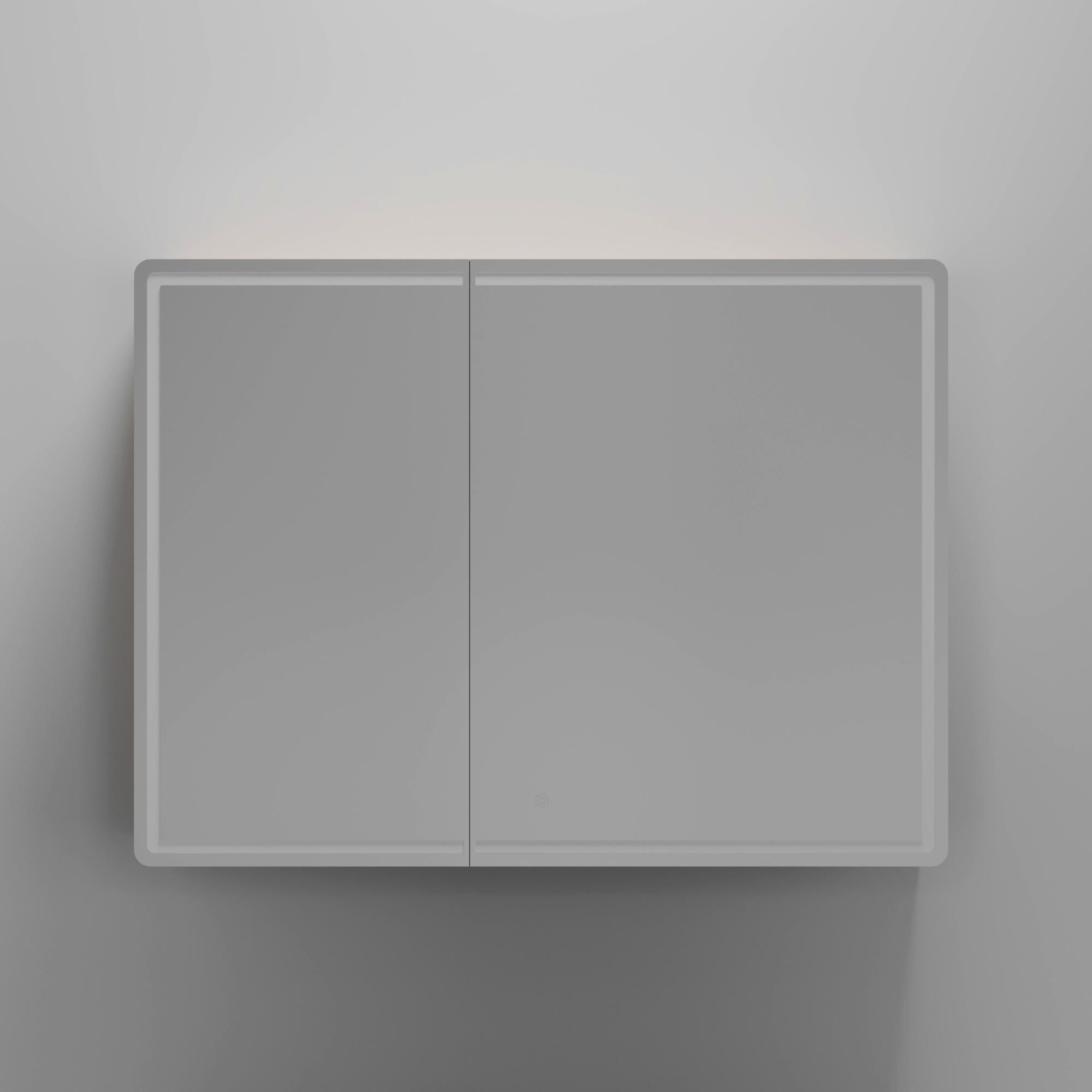 Зеркальный шкаф для ванной комнаты sancos mirror 990x150х740 мм, с led подсветкой, цвет дуб галифакс натуральный, арт. mi100eg